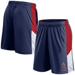 Men's Los Angeles Angels Fanatics Branded Navy Primary Logo Shorts
