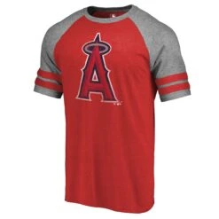 Men's Los Angeles Angels Fanatics Branded Red 2019 Father's Day Greatest Dad Two Stripe Raglan Tri-Blend T-Shirt -Baseball Peripherals Store mens fanatics branded red los angeles angels 2019 fathers day greatest dad two stripe raglan tri blend t shirt pi3117000 altimages ff 3117861alt2 full