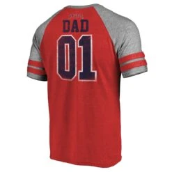 Men's Los Angeles Angels Fanatics Branded Red 2019 Father's Day Greatest Dad Two Stripe Raglan Tri-Blend T-Shirt -Baseball Peripherals Store mens fanatics branded red los angeles angels 2019 fathers day greatest dad two stripe raglan tri blend t shirt pi3117000 altimages ff 3117861alt3 full