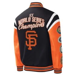 Men's San Francisco Giants G-III Sports By Carl Banks Black Title Holder Full-Snap Varsity Jacket -Baseball Peripherals Store mens g iii sports by carl banks black san francisco giants title holder full snap varsity jacket pi5254000 altimages ff 5254020 690d487ded407b0007c2alt3 full