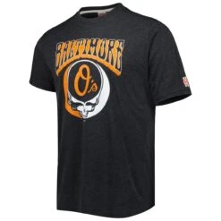 Men's Baltimore Orioles Homage Charcoal Grateful Dead Tri-Blend T-Shirt -Baseball Peripherals Store mens homage charcoal baltimore orioles grateful dead tri blend t shirt pi5004000 altimages ff 5004143 fe8ada8393086ee46513alt2 full