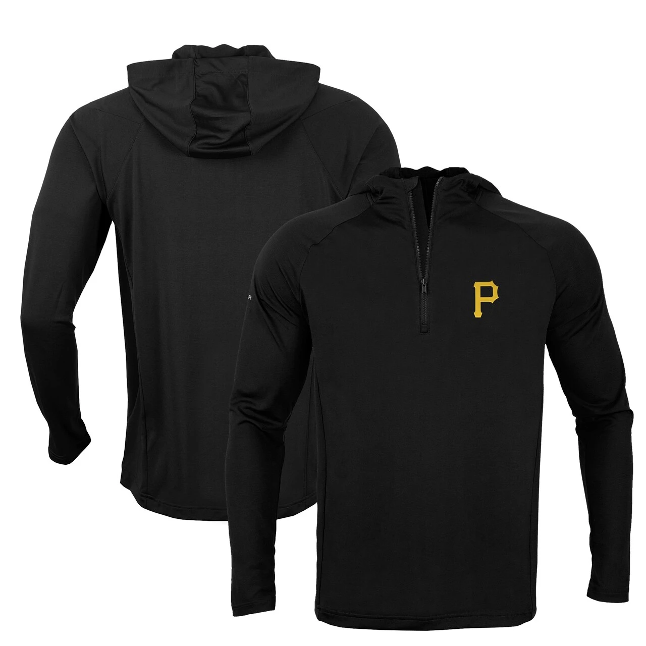 Men's Pittsburgh Pirates Levelwear Black Zander Insignia Core Quarter-Zip Pullover Hoodie 3 Men's Pittsburgh Pirates Levelwear Black Zander Insignia Core Quarter-Zip Pullover Hoodie