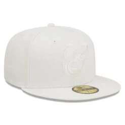 Men's Baltimore Orioles New Era White On White 59FIFTY Fitted Hat 8 Men's Baltimore Orioles New Era White On White 59FIFTY Fitted Hat -Baseball Peripherals Store mens new era baltimore orioles white on white 59fifty fitted hat pi4731000 altimages ff 4731070 73f7aba03aa3fd5cca0falt3 full
