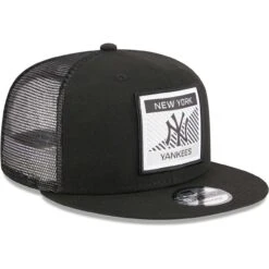 Men's New York Yankees New Era Black Scratch Squared Trucker 9FIFTY Snapback Hat -Baseball Peripherals Store mens new era black new york yankees scratch squared trucker 9fifty snapback hat ss5 p 200013006pv 3u znrojyt5ehmjnexsub2vv 2tpbnrb0uv2ewqajvffi