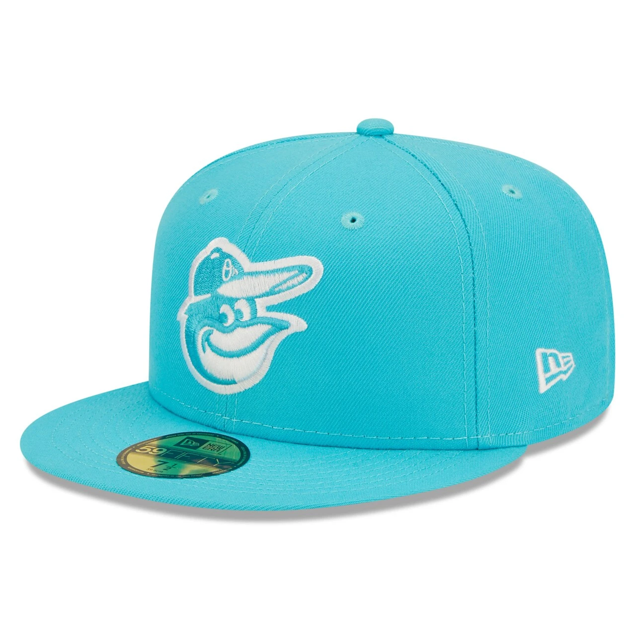 Men's Baltimore Orioles New Era Blue Vice Highlighter Logo 59FIFTY Fitted Hat 3 Men's Baltimore Orioles New Era Blue Vice Highlighter Logo 59FIFTY Fitted Hat