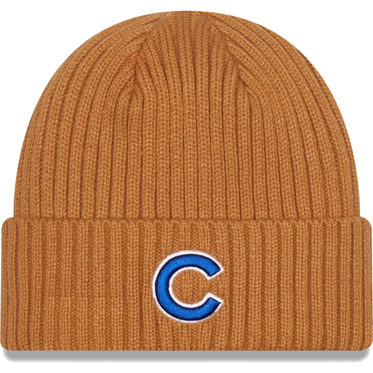 Men's Chicago Cubs New Era Brown Classic Cuffed Knit Hat 3 Men's Chicago Cubs New Era Brown Classic Cuffed Knit Hat