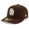 Men's San Diego Padres New Era Brown Alternate 2020 Authentic Collection On-Field Low Profile 59FIFTY Fitted Hat -Baseball Peripherals Store mens new era brown san diego padres alternate 2020 authentic collection on field low profile 59fifty fitted hat pi3733000 altimages ff 3733644 6b867a72d8e12a810c0ealt1 full
