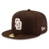 Men's San Diego Padres New Era Brown Alternate Authentic Collection On-Field 59FIFTY Fitted Hat -Baseball Peripherals Store mens new era brown san diego padres alternate authentic collection on field 59fifty fitted hat pi3732000 altimages ff 3732107 b309a43a14748ad115f2alt1 full