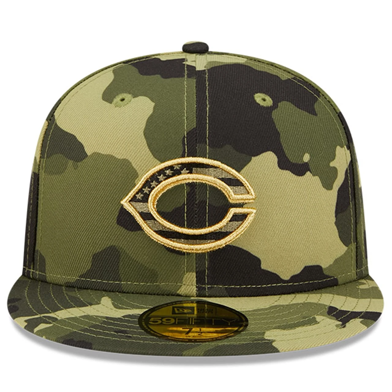 Men's Cincinnati Reds New Era Camo 2022 Armed Forces Day On-Field 59FIFTY Fitted Hat 4 Men's Cincinnati Reds New Era Camo 2022 Armed Forces Day On-Field 59FIFTY Fitted Hat - Image 2