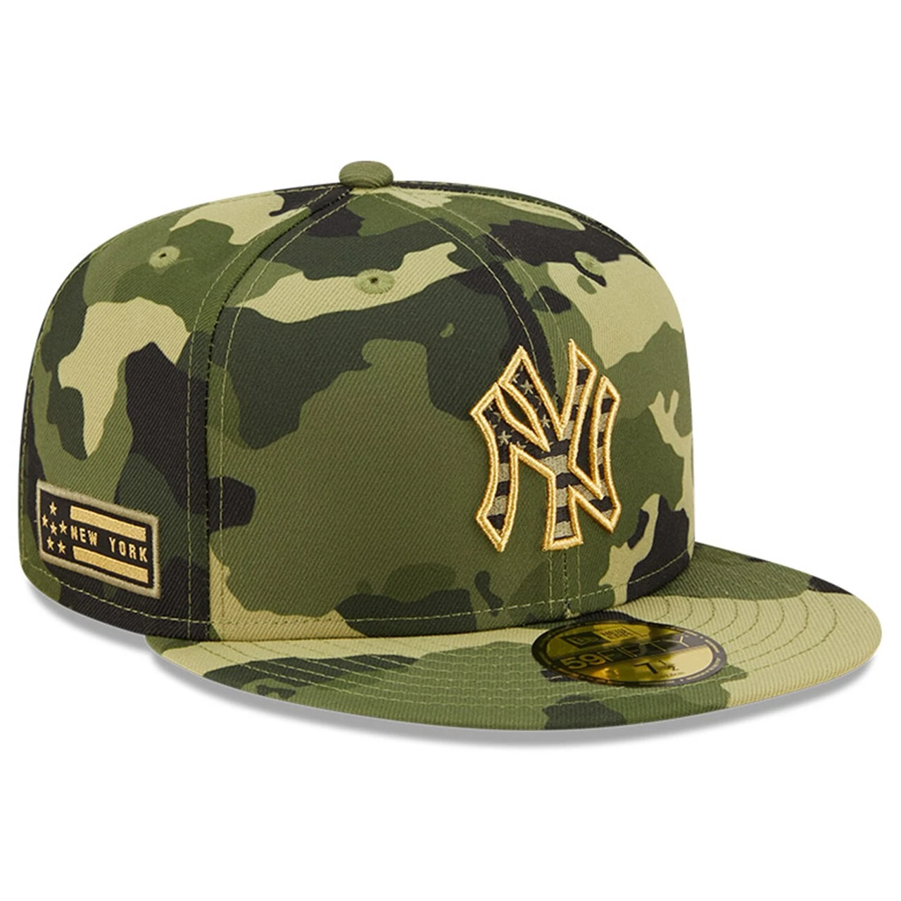 Men's New York Yankees New Era Camo 2022 Armed Forces Day On-Field 59FIFTY Fitted Hat 3 Men's New York Yankees New Era Camo 2022 Armed Forces Day On-Field 59FIFTY Fitted Hat