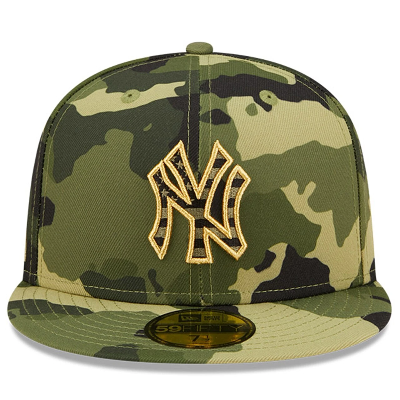 Men's New York Yankees New Era Camo 2022 Armed Forces Day On-Field 59FIFTY Fitted Hat 4 Men's New York Yankees New Era Camo 2022 Armed Forces Day On-Field 59FIFTY Fitted Hat - Image 2