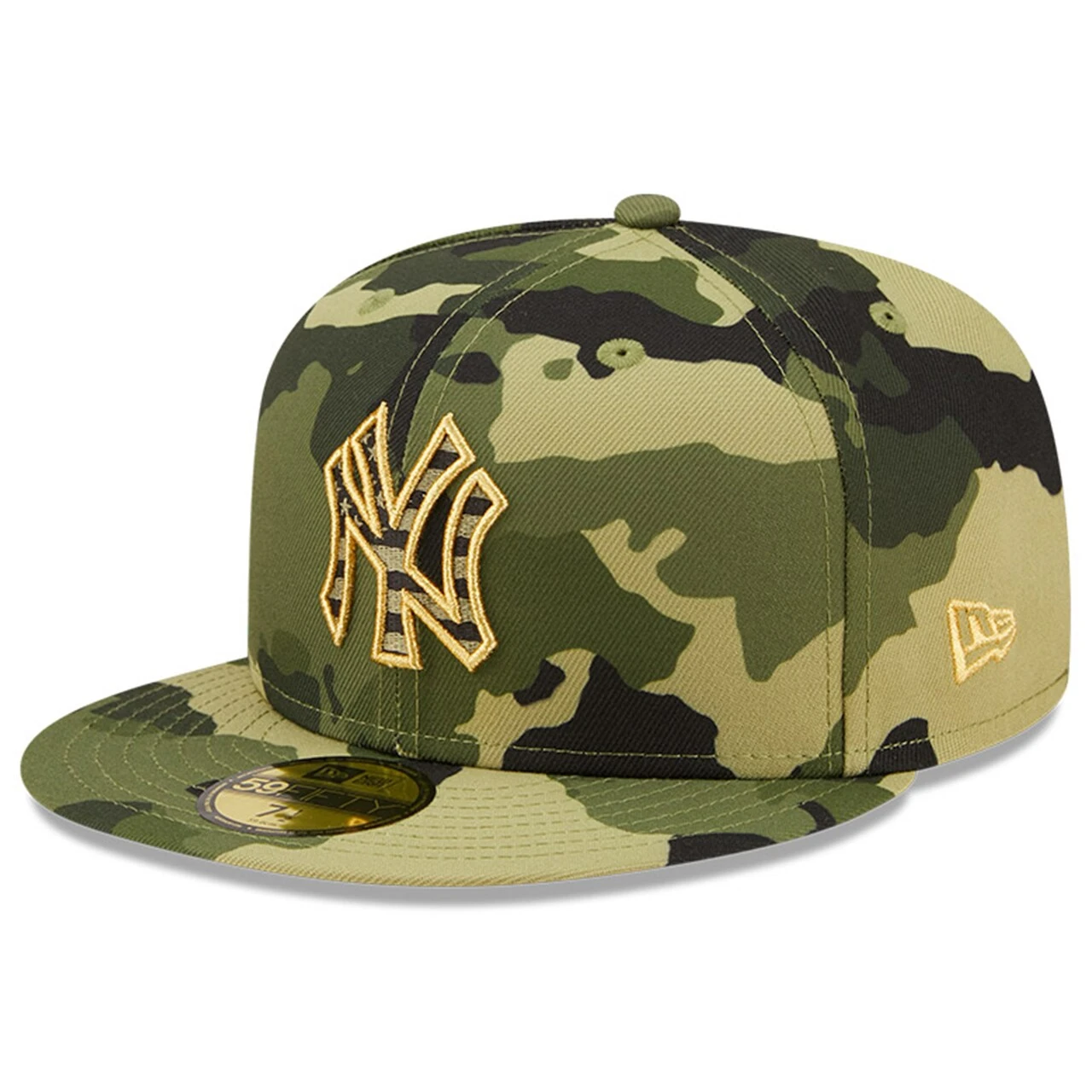 Men's New York Yankees New Era Camo 2022 Armed Forces Day On-Field 59FIFTY Fitted Hat 5 Men's New York Yankees New Era Camo 2022 Armed Forces Day On-Field 59FIFTY Fitted Hat - Image 3