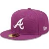 Men's Atlanta Braves New Era Grape Logo 59FIFTY Fitted Hat 2 Men's Atlanta Braves New Era Grape Logo 59FIFTY Fitted Hat -Baseball Peripherals Store mens new era grape atlanta braves logo 59fifty fitted hat pi4689000 altimages ff 4689931 62ebc168bd3c500a2a14alt1 full