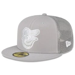 Men's Baltimore Orioles New Era Gray 2023 On-Field Batting Practice 59FIFTY Fitted Hat