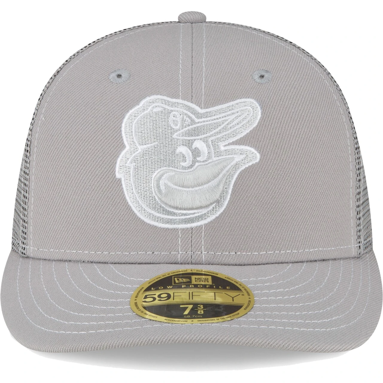 Men's Baltimore Orioles New Era Gray 2023 On-Field Batting Practice Low Profile 59FIFTY Fitted Hat 4 Men's Baltimore Orioles New Era Gray 2023 On-Field Batting Practice Low Profile 59FIFTY Fitted Hat - Image 2