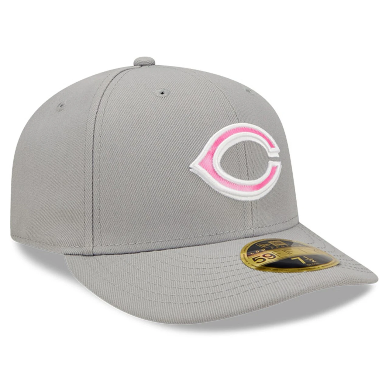 Men's Cincinnati Reds New Era Gray 2022 Mother's Day On-Field Low Profile 59FIFTY Fitted Hat 5 Men's Cincinnati Reds New Era Gray 2022 Mother's Day On-Field Low Profile 59FIFTY Fitted Hat - Image 3