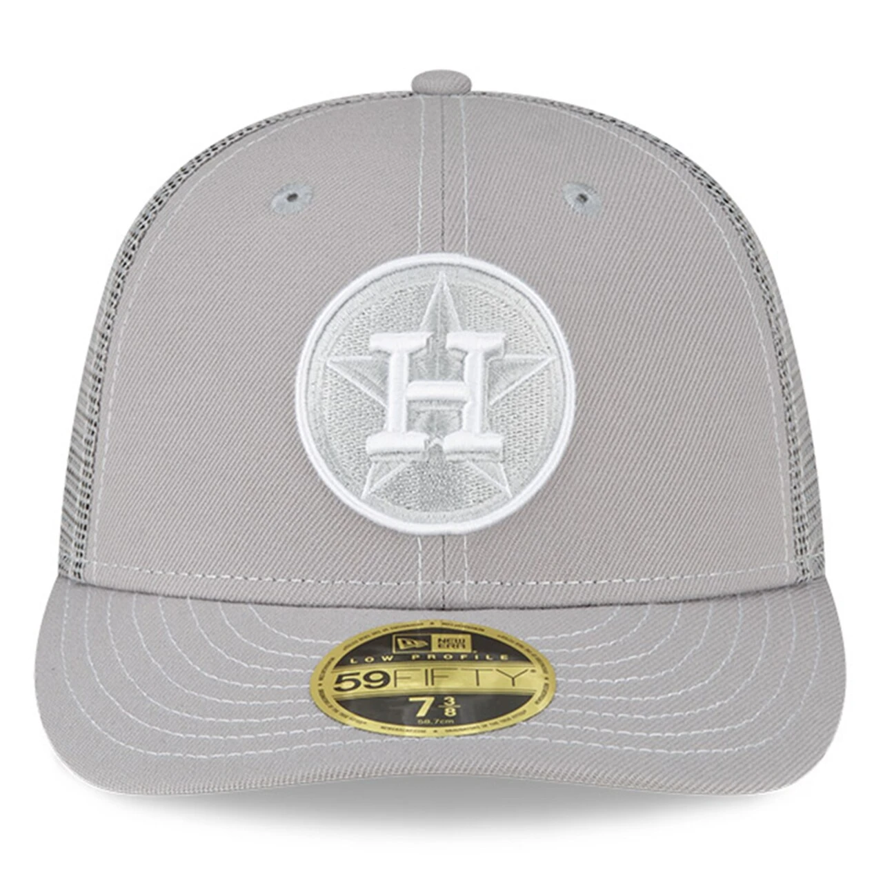 Men's Houston Astros New Era Gray 2023 On-Field Batting Practice Low Profile 59FIFTY Fitted Hat 4 Men's Houston Astros New Era Gray 2023 On-Field Batting Practice Low Profile 59FIFTY Fitted Hat - Image 2