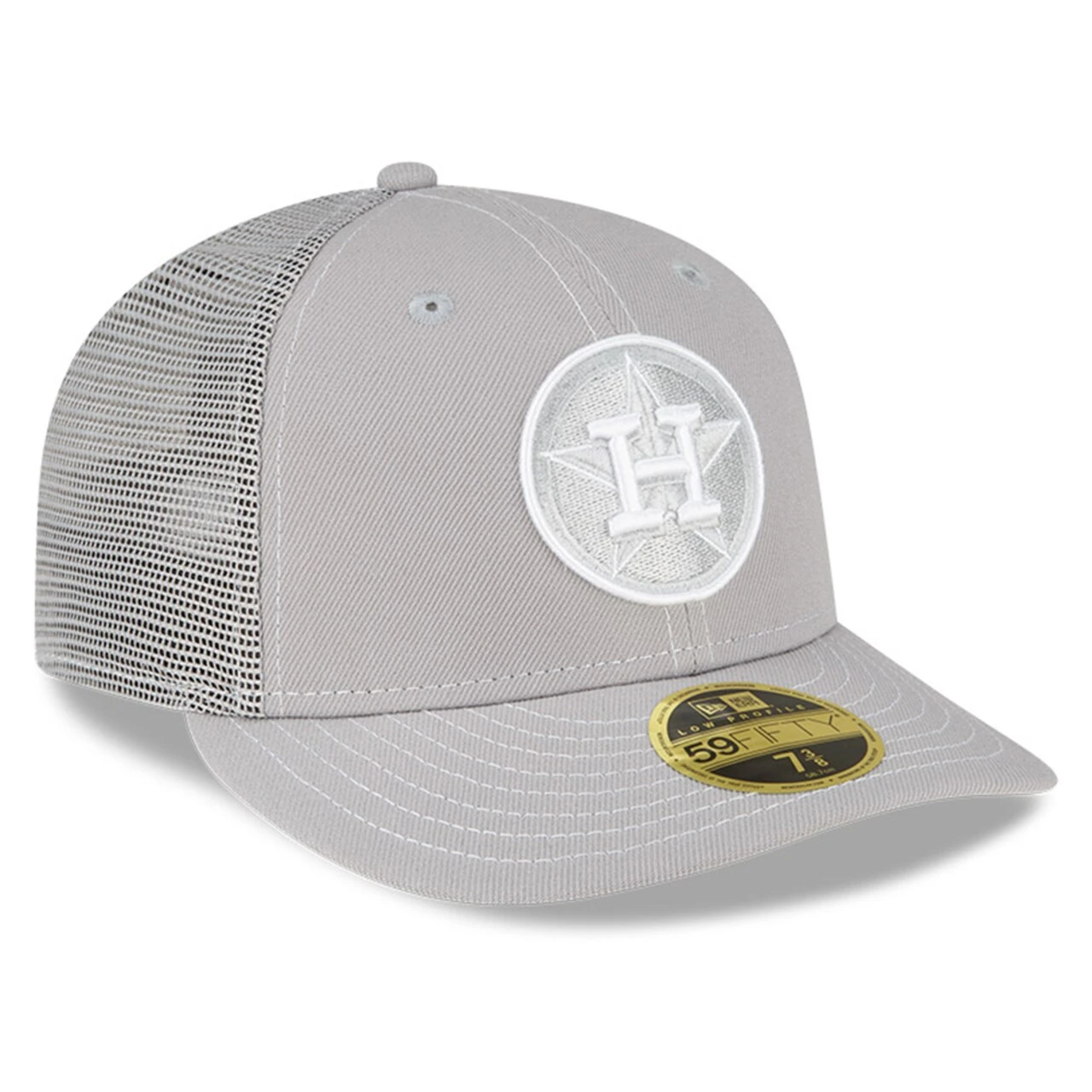 Men's Houston Astros New Era Gray 2023 On-Field Batting Practice Low Profile 59FIFTY Fitted Hat 5 Men's Houston Astros New Era Gray 2023 On-Field Batting Practice Low Profile 59FIFTY Fitted Hat - Image 3