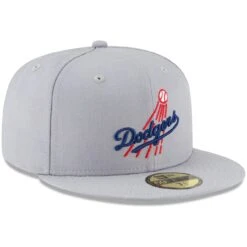 Men's Los Angeles Dodgers New Era Gray Cooperstown Collection Logo 59FIFTY Fitted Hat -Baseball Peripherals Store mens new era gray los angeles dodgers cooperstown collection logo 59fifty fitted hat pi4277000 altimages ff 4277056 cbab4c77b93154a1ccb3alt3 full