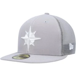 Men's Seattle Mariners New Era Gray 2023 On-Field Batting Practice 59FIFTY Fitted Hat