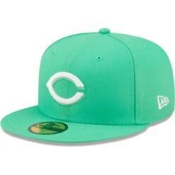 Men's Cincinnati Reds New Era Green Logo 59FIFTY Fitted Hat
