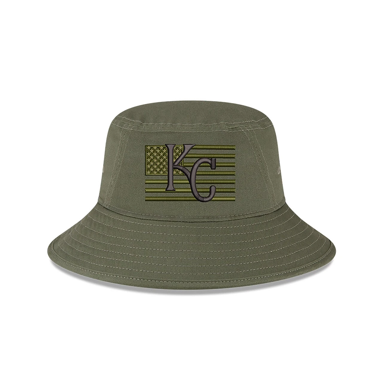 Men's Kansas City Royals New Era Green 2023 Armed Forces Day Bucket Hat 4 Men's Kansas City Royals New Era Green 2023 Armed Forces Day Bucket Hat - Image 2