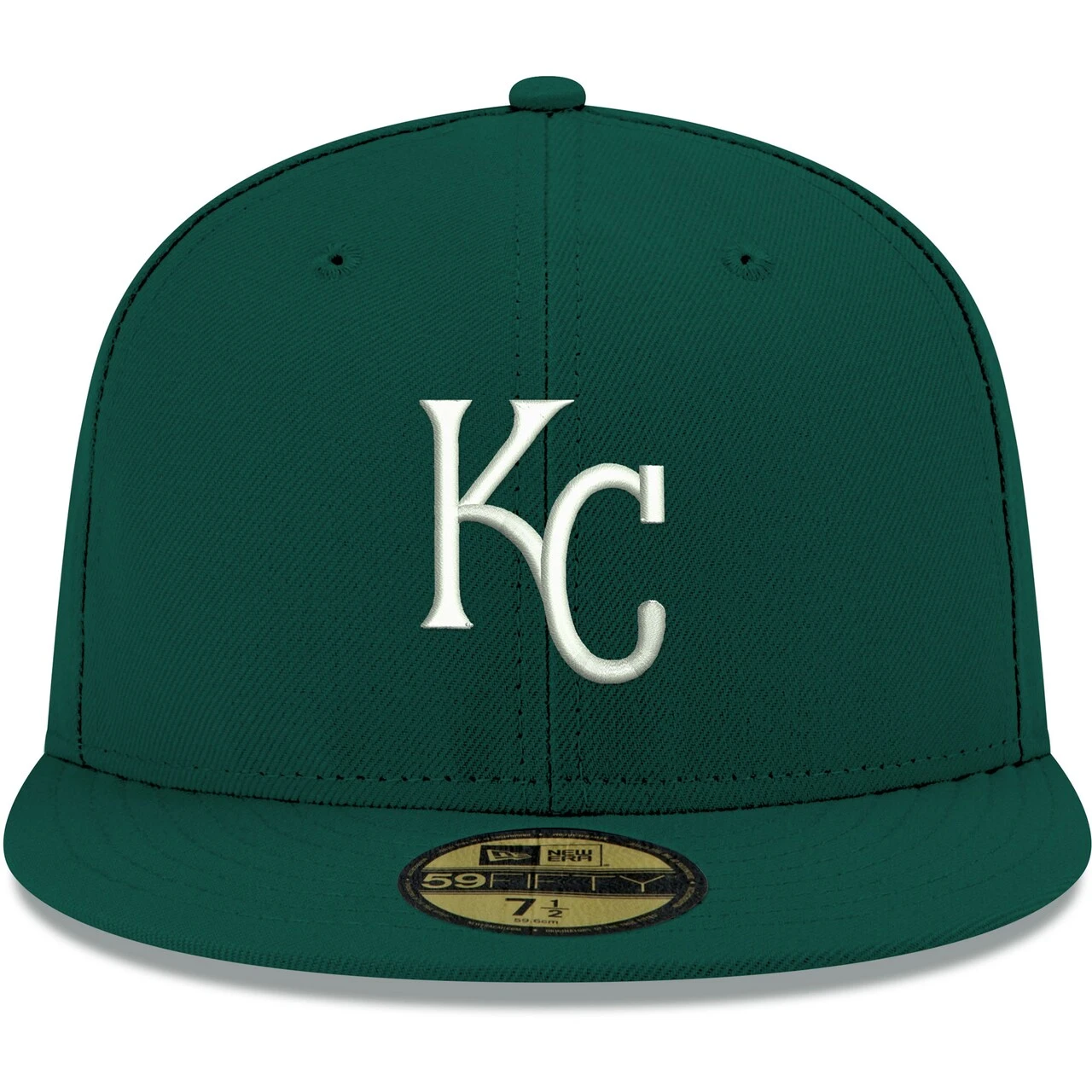 Men's Kansas City Royals New Era Green White Logo 59FIFTY Fitted Hat 4 Men's Kansas City Royals New Era Green White Logo 59FIFTY Fitted Hat - Image 2