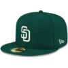 Men's San Diego Padres New Era Green White Logo 59FIFTY Fitted Hat 1 Men's San Diego Padres New Era Green White Logo 59FIFTY Fitted Hat -Baseball Peripherals Store mens new era green san diego padres white logo 59fifty fitted hat pi4208000 altimages ff 4208710 aff543f5e935329f5816alt1 full