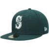 Men's Seattle Mariners New Era Green White Logo 59FIFTY Fitted Hat -Baseball Peripherals Store mens new era green seattle mariners white logo 59fifty fitted hat pi4705000 altimages ff 4705579 0decfe9bb2e63f7cc40aalt1 full