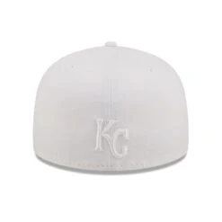 Men's Kansas City Royals New Era White On White 59FIFTY Fitted Hat -Baseball Peripherals Store mens new era kansas city royals white on white 59fifty fitted hat pi4731000 altimages ff 4731065 4feebcdac14fcb330d8aalt4 full