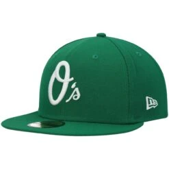 Men's Baltimore Orioles New Era Kelly Green White Logo 59FIFTY Fitted Hat
