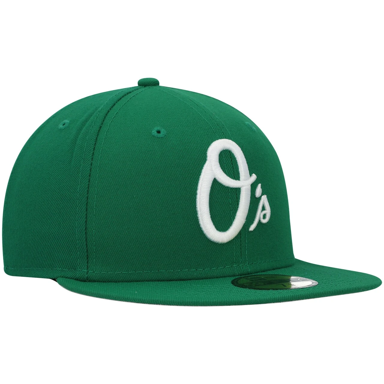Men's Baltimore Orioles New Era Kelly Green White Logo 59FIFTY Fitted Hat 5 Men's Baltimore Orioles New Era Kelly Green White Logo 59FIFTY Fitted Hat - Image 3