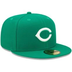 Men's Cincinnati Reds New Era Kelly Green White Logo 59FIFTY Fitted Hat -Baseball Peripherals Store mens new era kelly green cincinnati reds white logo 59fifty fitted hat pi4709000 altimages ff 4709299 254eb2dbbafcc1168171alt3 full