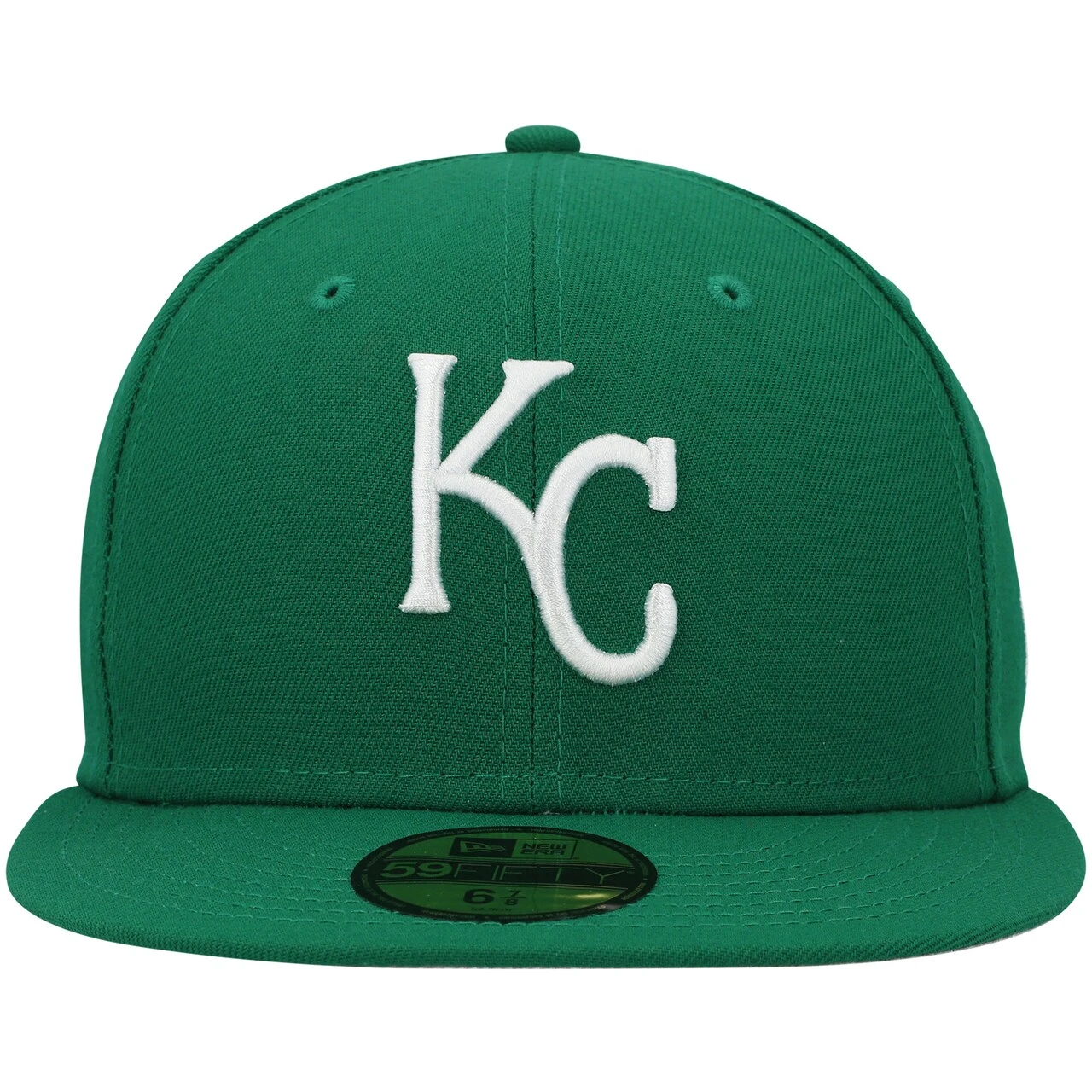 Men's Kansas City Royals New Era Kelly Green White Logo 59FIFTY Fitted Hat 4 Men's Kansas City Royals New Era Kelly Green White Logo 59FIFTY Fitted Hat - Image 2