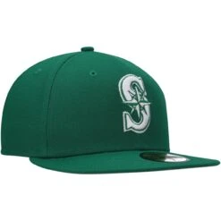 Men's Seattle Mariners New Era Kelly Green White Logo 59FIFTY Fitted Hat 8 Men's Seattle Mariners New Era Kelly Green White Logo 59FIFTY Fitted Hat -Baseball Peripherals Store mens new era kelly green seattle mariners white logo 59fifty fitted hat pi4708000 altimages ff 4708055 484317c971bc426309f9alt3 full