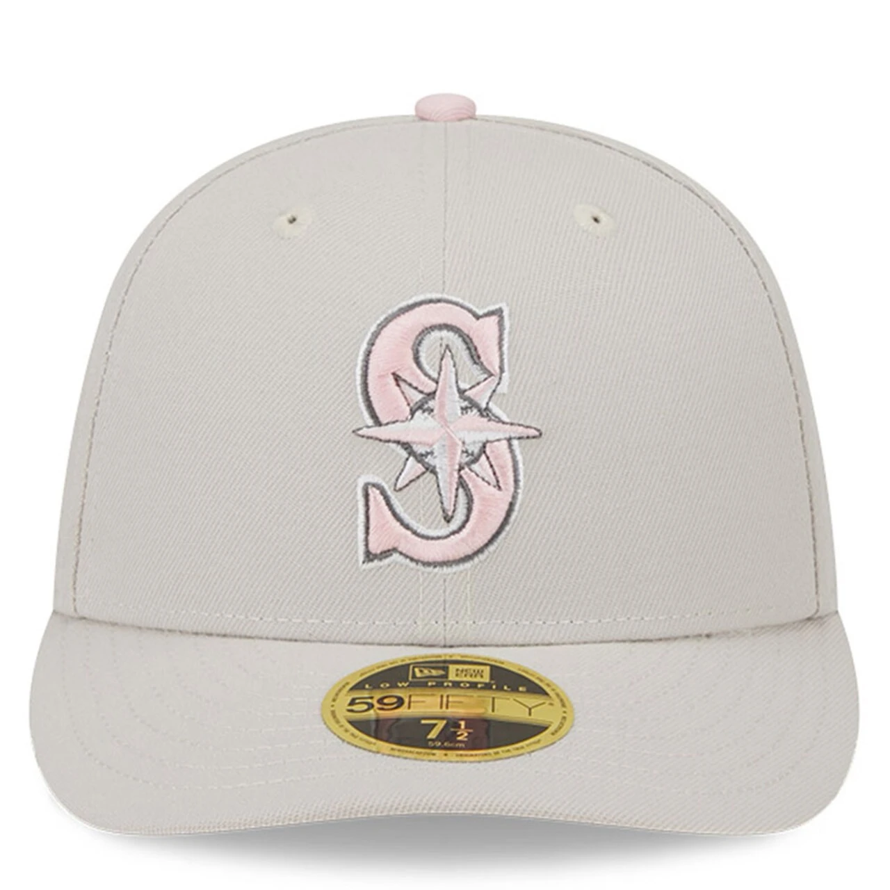 Men's Seattle Mariners New Era Khaki 2023 Mother's Day Low Profile 59FIFTY Fitted Hat 4 Men's Seattle Mariners New Era Khaki 2023 Mother's Day Low Profile 59FIFTY Fitted Hat - Image 2