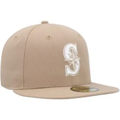 Men's Seattle Mariners New Era Khaki 59FIFTY Fitted Hat -Baseball Peripherals Store mens new era khaki seattle mariners 59fifty fitted hat ss5 p 200023119pv 3u 3xtpdpofdeljnmw6gv6dv dsol0lc5ge4ugwrzg1uo