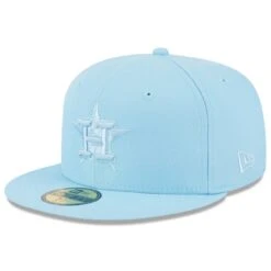 Men's Houston Astros New Era Light Blue 2023 Spring Color Basic 59FIFTY Fitted Hat