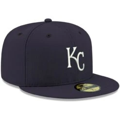 Men's Kansas City Royals New Era Navy White Logo 59FIFTY Fitted Hat -Baseball Peripherals Store mens new era navy kansas city royals white logo 59fifty fitted hat pi4208000 altimages ff 4208773 d600f2867568be146632alt3 full