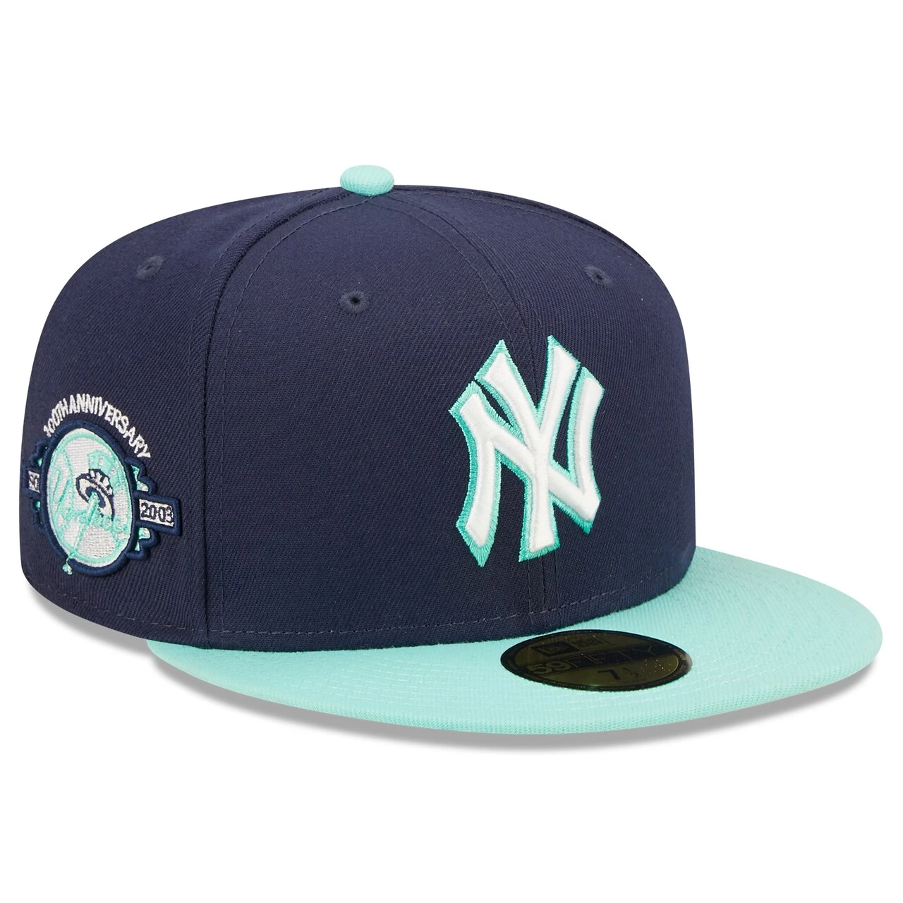 Men's New York Yankees New Era Navy 100th Anniversary Team UV 59FIFTY Fitted Hat 3 Men's New York Yankees New Era Navy 100th Anniversary Team UV 59FIFTY Fitted Hat