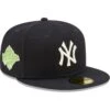 Men's New York Yankees New Era Navy 1996 World Series Champions Citrus Pop UV 59FIFTY Fitted Hat