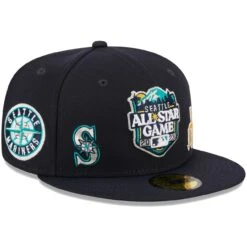 Men's Seattle Mariners New Era Navy 2023 MLB All-Star Game Multi-Patch 59FIFTY Fitted Hat