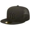 Men's New York Yankees New Era Blackout Trucker 59FIFTY Fitted Hat -Baseball Peripherals Store mens new era new york yankees blackout trucker 59fifty fitted hat pi4582000 altimages ff 4582686 d6eb5deb179da863ed7aalt1 full