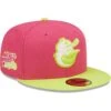 Men's Baltimore Orioles New Era Pink 1983 World Series Champions Beetroot Cyber 59FIFTY Fitted Hat -Baseball Peripherals Store mens new era pink baltimore orioles 1983 world series champions beetroot cyber 59fifty fitted hat pi4692000 altimages ff 4692805 5d4a740e22668085d1f6alt1 full