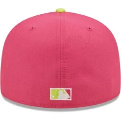 Men's Brooklyn Dodgers New Era Pink 1955 World Series Champions Beetroot Cyber 59FIFTY Fitted Hat -Baseball Peripherals Store mens new era pink brooklyn dodgers 1955 world series champions beetroot cyber 59fifty fitted hat pi4692000 altimages ff 4692834 929f2a558135a06d6646alt4 full