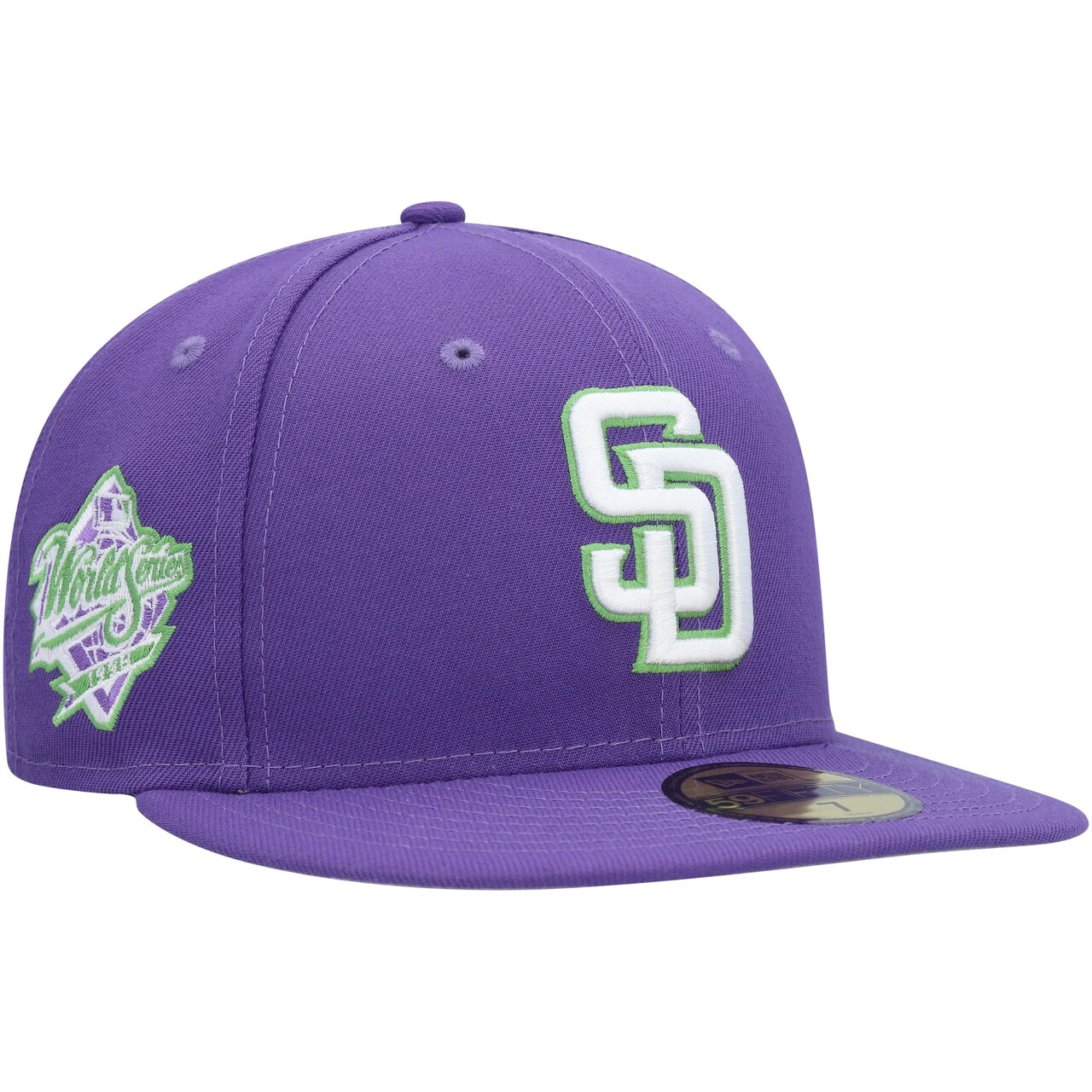Men's San Diego Padres New Era Purple Lime Side Patch 59FIFTY Fitted Hat 3 Men's San Diego Padres New Era Purple Lime Side Patch 59FIFTY Fitted Hat