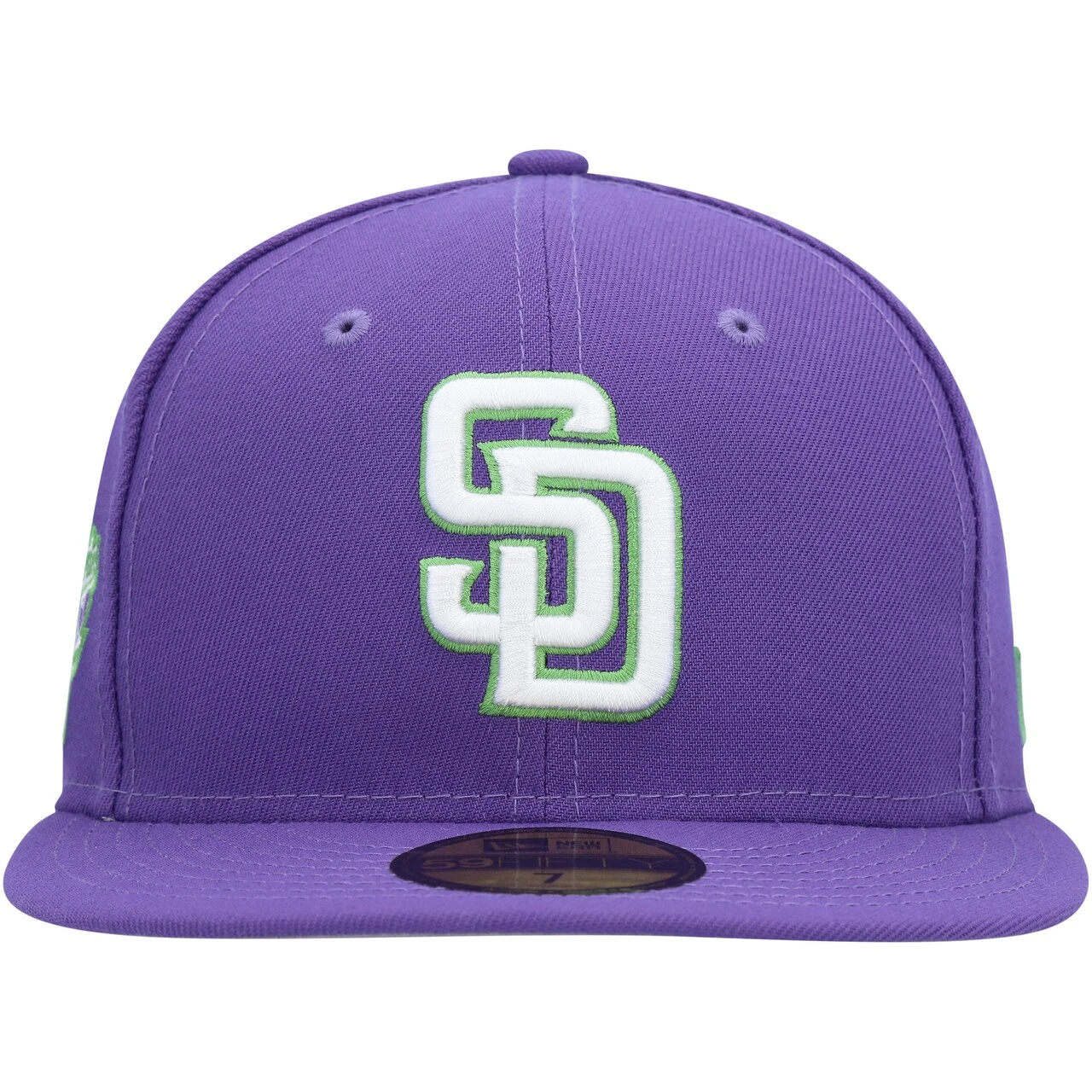 Men's San Diego Padres New Era Purple Lime Side Patch 59FIFTY Fitted Hat 4 Men's San Diego Padres New Era Purple Lime Side Patch 59FIFTY Fitted Hat - Image 2
