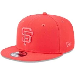 Men's San Francisco Giants New Era Red Spring Color Basic 9FIFTY Snapback Hat