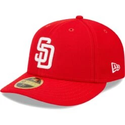 Men's San Diego Padres New Era Scarlet Low Profile 59FIFTY Fitted Hat