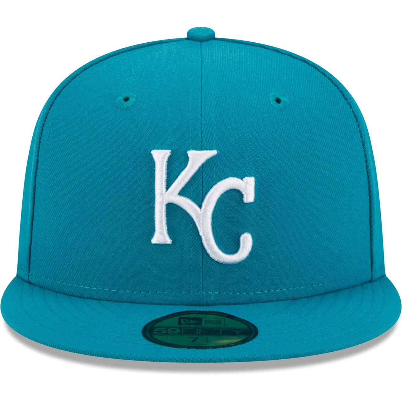 Men's Kansas City Royals New Era Turquoise 59FIFTY Fitted Hat 4 Men's Kansas City Royals New Era Turquoise 59FIFTY Fitted Hat - Image 2